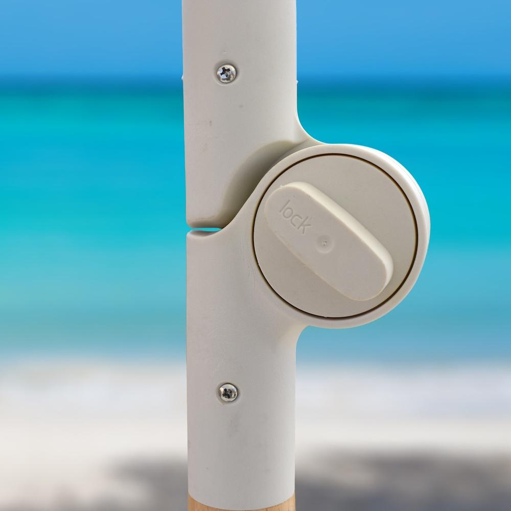 Havana Outdoors Fringed Beach Umbrella Portable 2 Metre