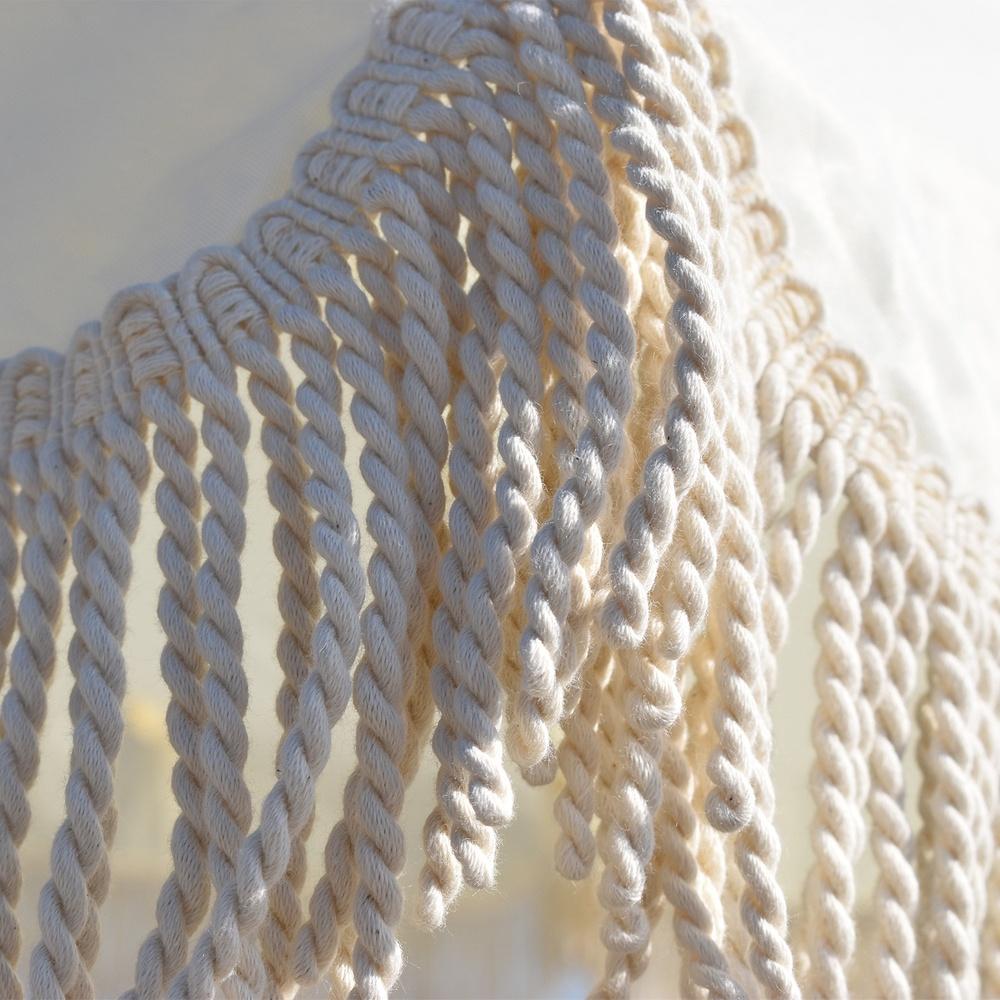 Havana Outdoors Fringed Beach Umbrella Portable 2 Metre