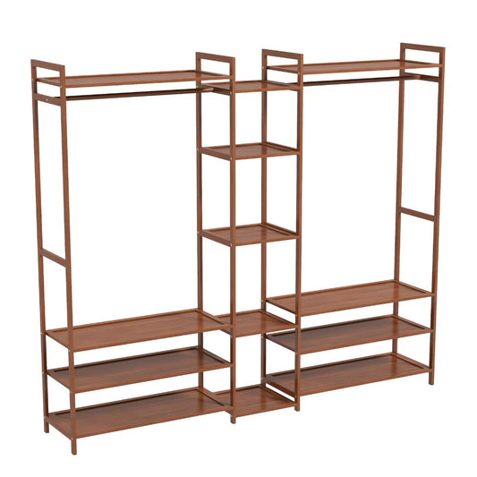 Milano Decor Multifunctional Bamboo Clothes Rack Brown - House