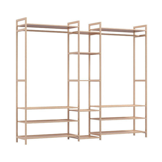 Milano Decor Multi Functional Bamboo Clothes Rack Oak - House