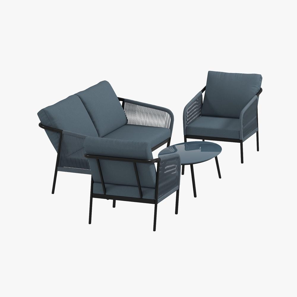 Arcadia Furniture 4 Piece Tivoli Ensemble Set Black