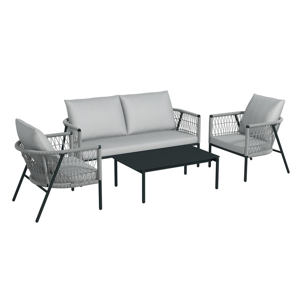 Arcadia Furniture 4 Piece Reims Ensemble Set Grey