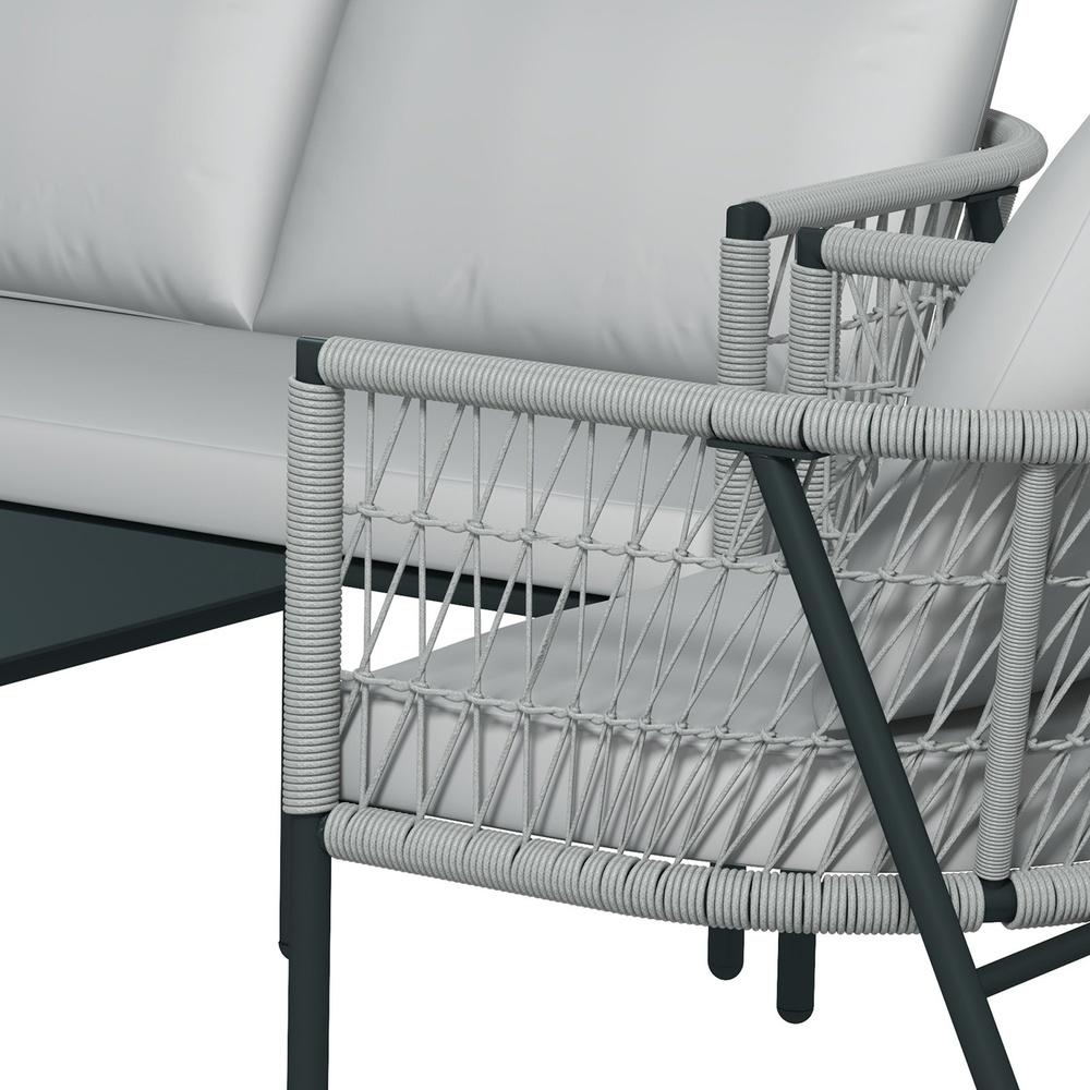 Arcadia Furniture 4 Piece Reims Ensemble Set Grey