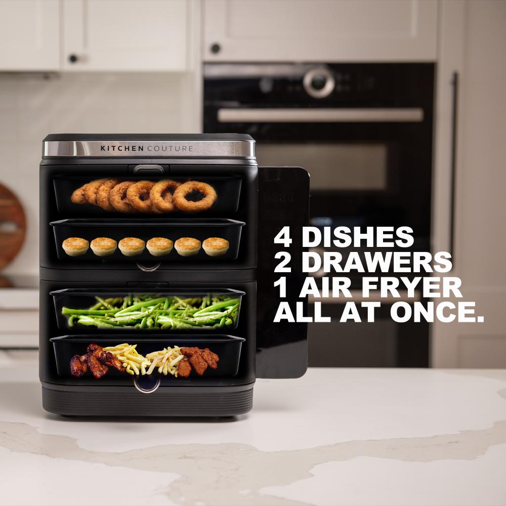 Kitchen Couture Clear View Vertex Dual Drawer Air Fryer 11L