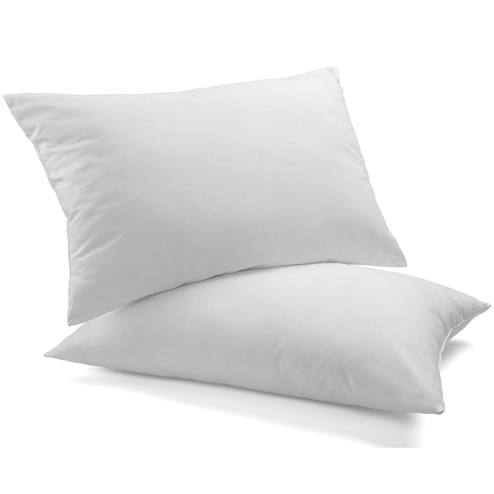 Royal Comfort 1000GSM Goose Feather & Down Pillow Twin Pack 50 x 75cm