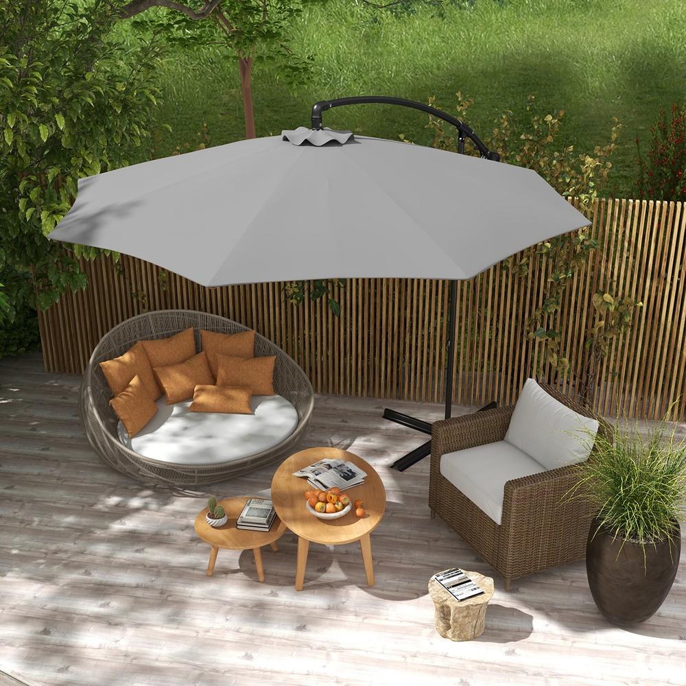 Milano Decor 3m Outdoor Umbrella Cantilever with Protective Cover