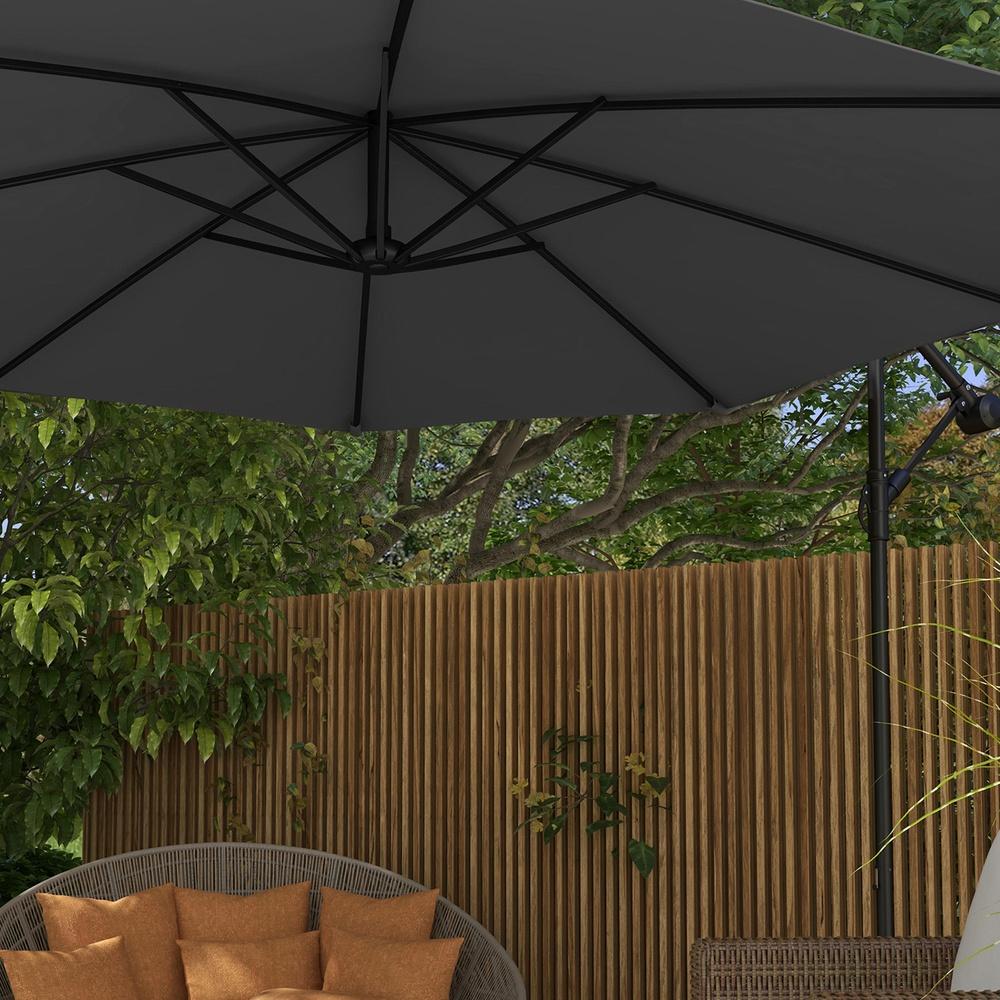 Milano Decor 3m Outdoor Umbrella Cantilever with Protective Cover