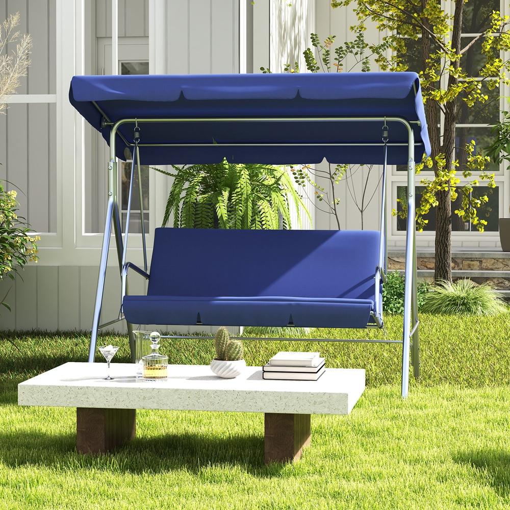 Milano Decor Outdoor 3 Seater Swing Bench Seat