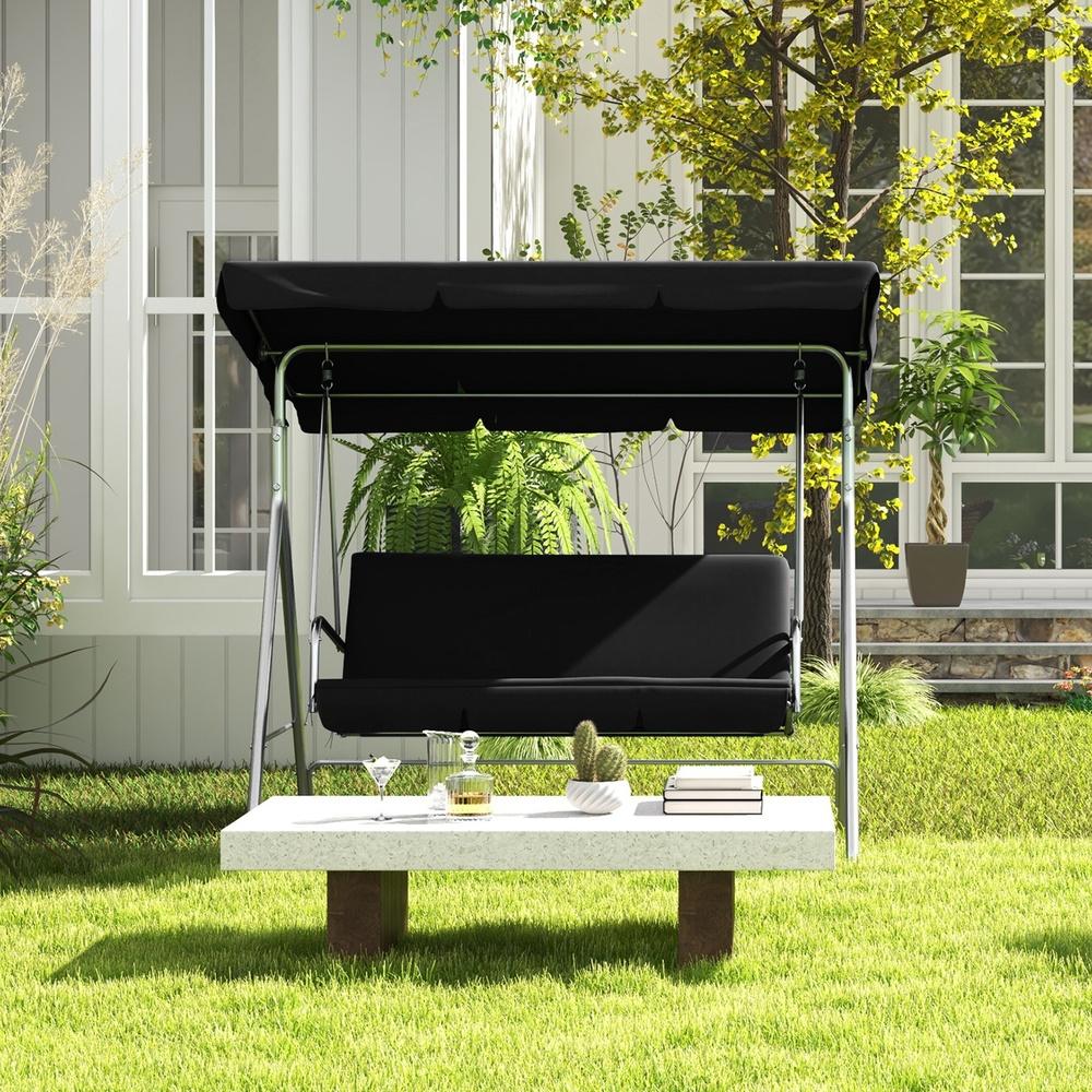 Milano Decor Outdoor 3 Seater Swing Bench Seat