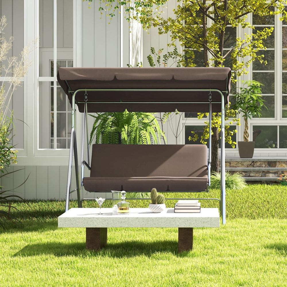 Milano Decor Outdoor 3 Seater Swing Bench Seat