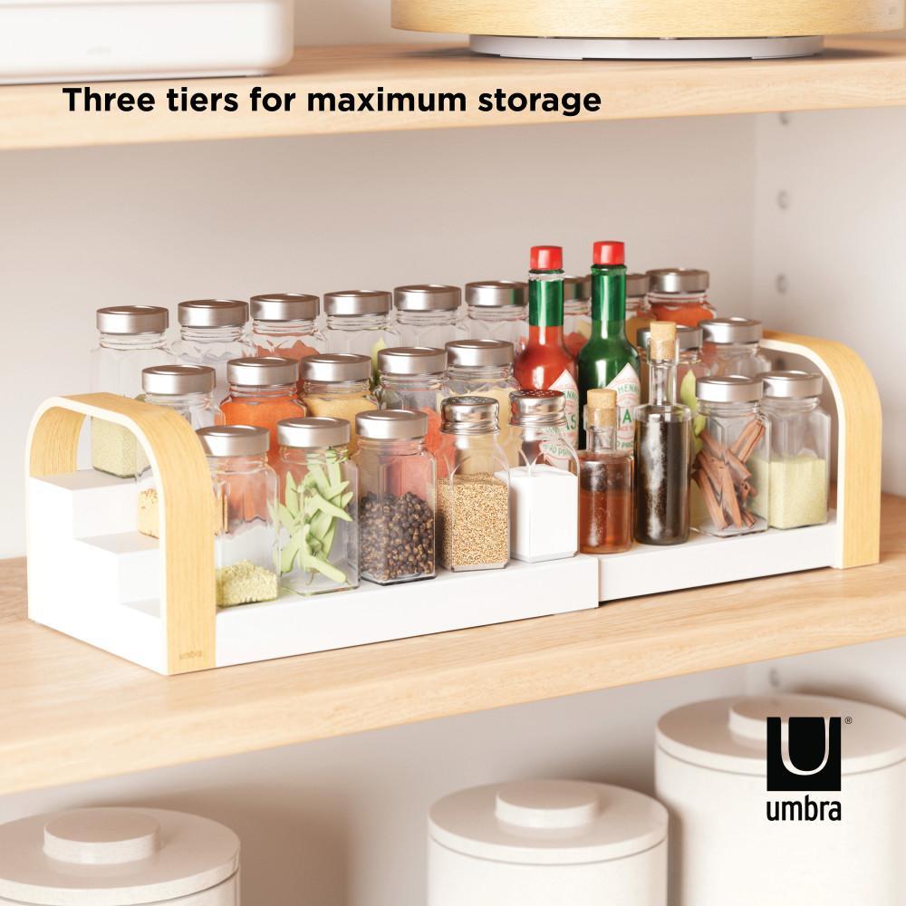 Umbra Bellwood 3 Tier Spice Shelf White/Natural