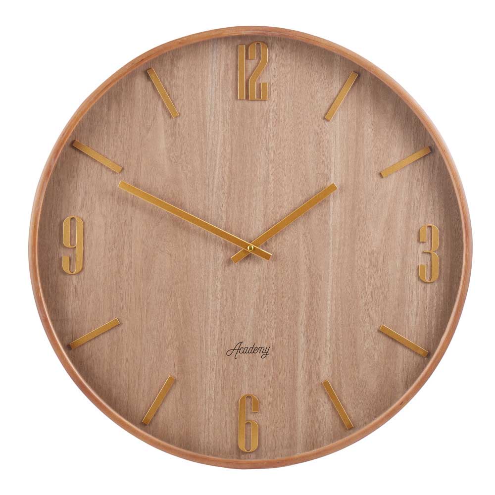 Academy Wood Wall Clock