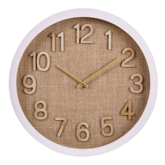 Amalfi Cunene Weave Wall Clock Brown