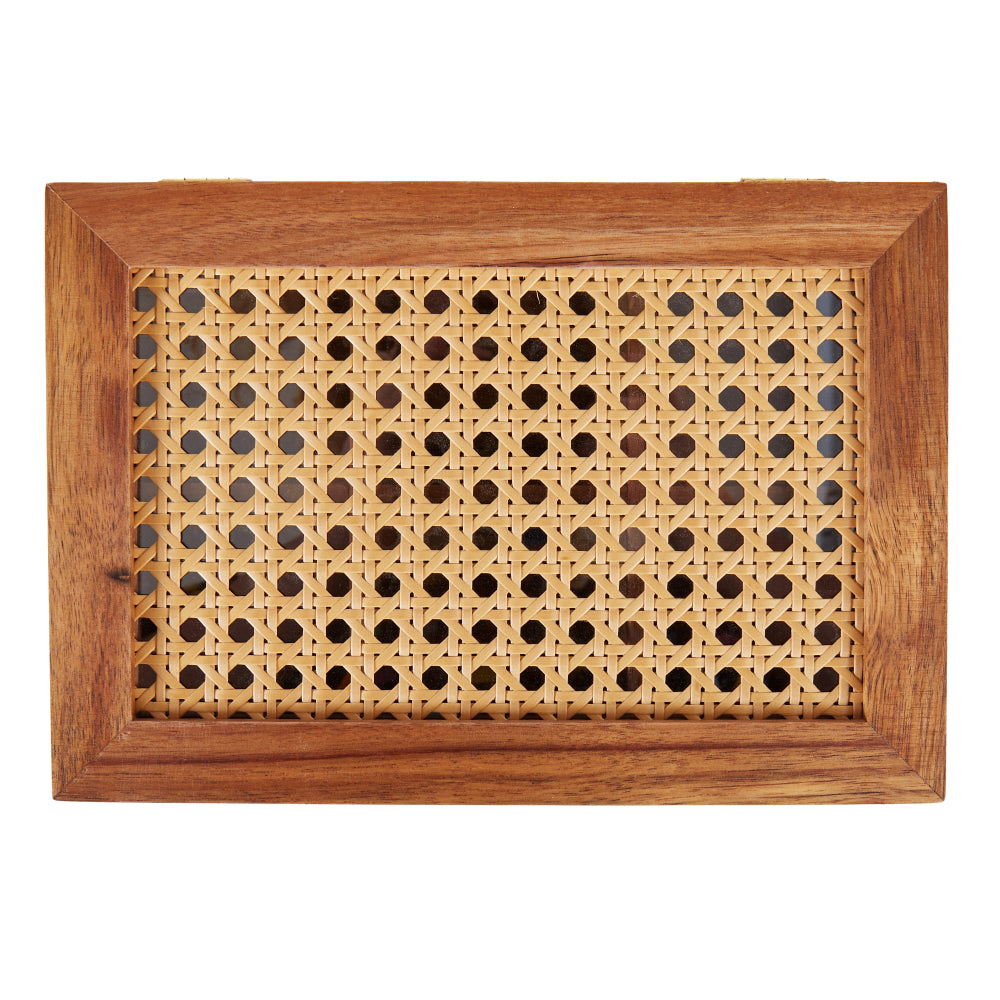 Amalfi Acacia & Rattan Tea Box