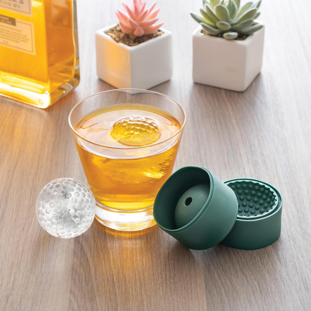 Kikkerland Set of 2 Golf Ball Ice Ball Moulds
