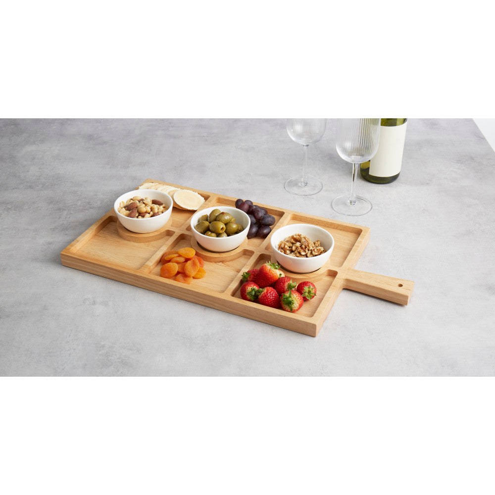 Davis & Waddell Serving Board With Set of 3 Bowls