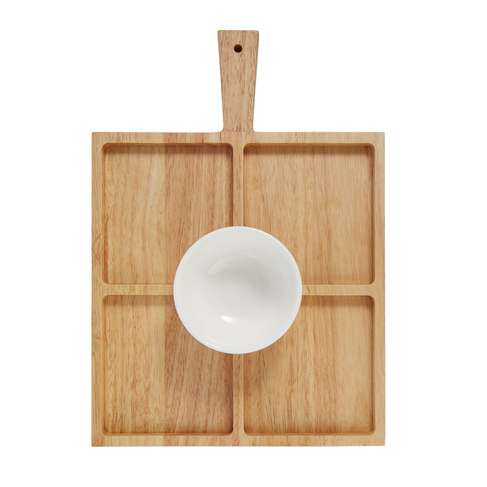 Davis & Waddell Serving Board With Ceramic Bowl