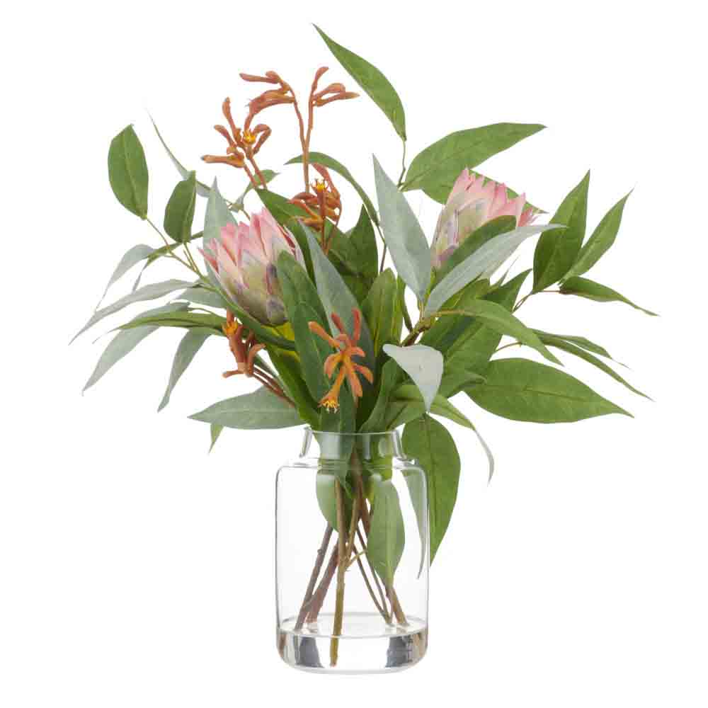 Rogue Protea Kangaroo Paw-Pauline Vase