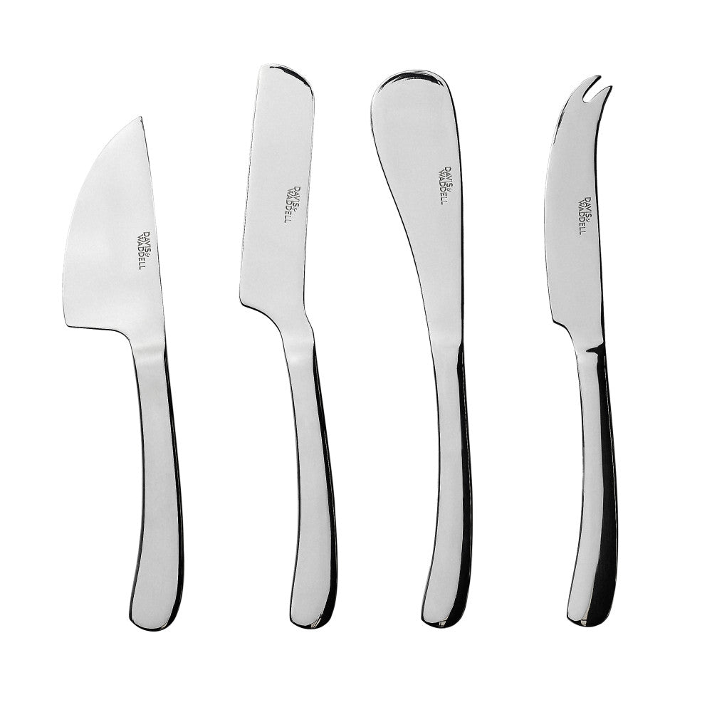 Davis & Waddell Kingsley Set of 4 Stainless Steel Cheese Knives