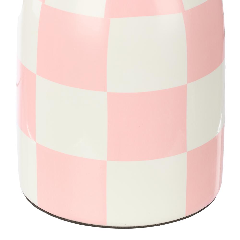 Pink and White Check - Emporium Archie Table Lamp - House