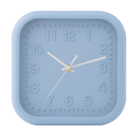Emporium Nico Mini Wall Clock Square Blue at House