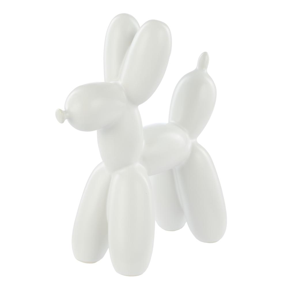 Emporium Bubbles Balloon Sculpture Dog White at House