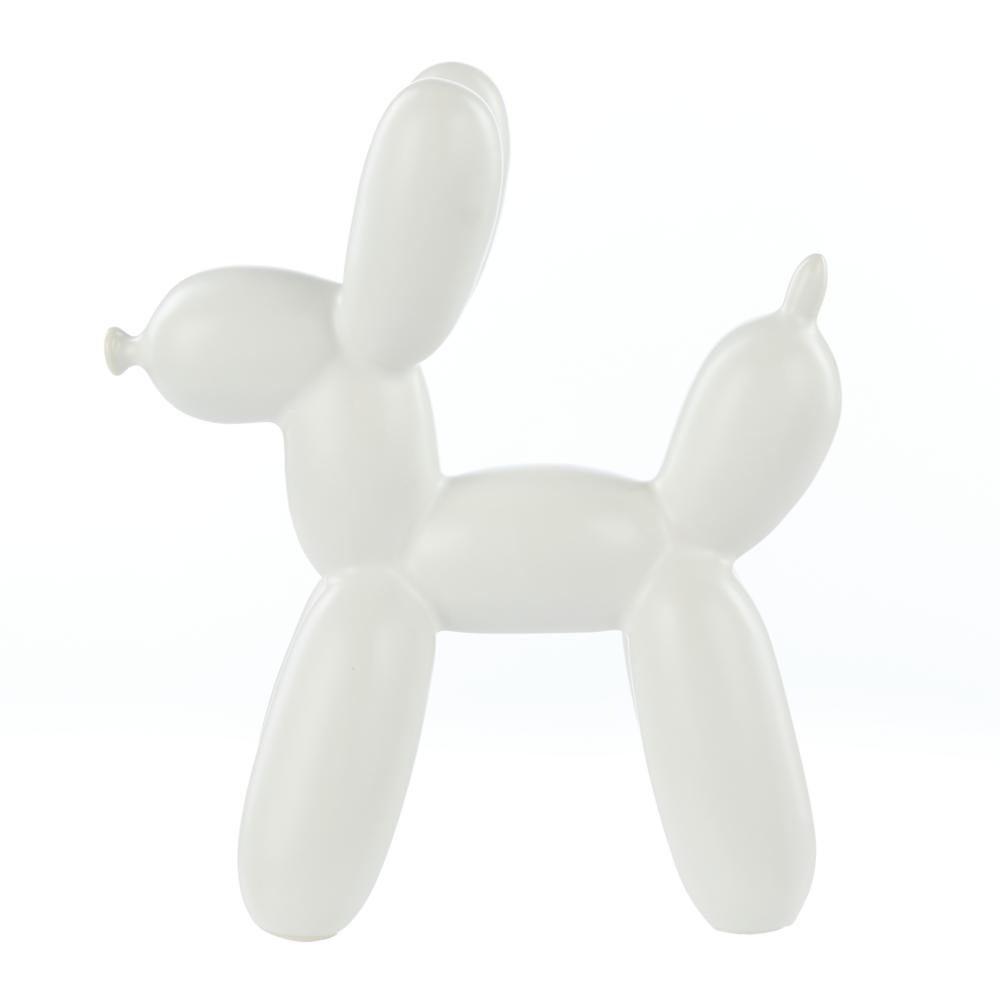 Emporium Bubbles Balloon Sculpture Dog White at House