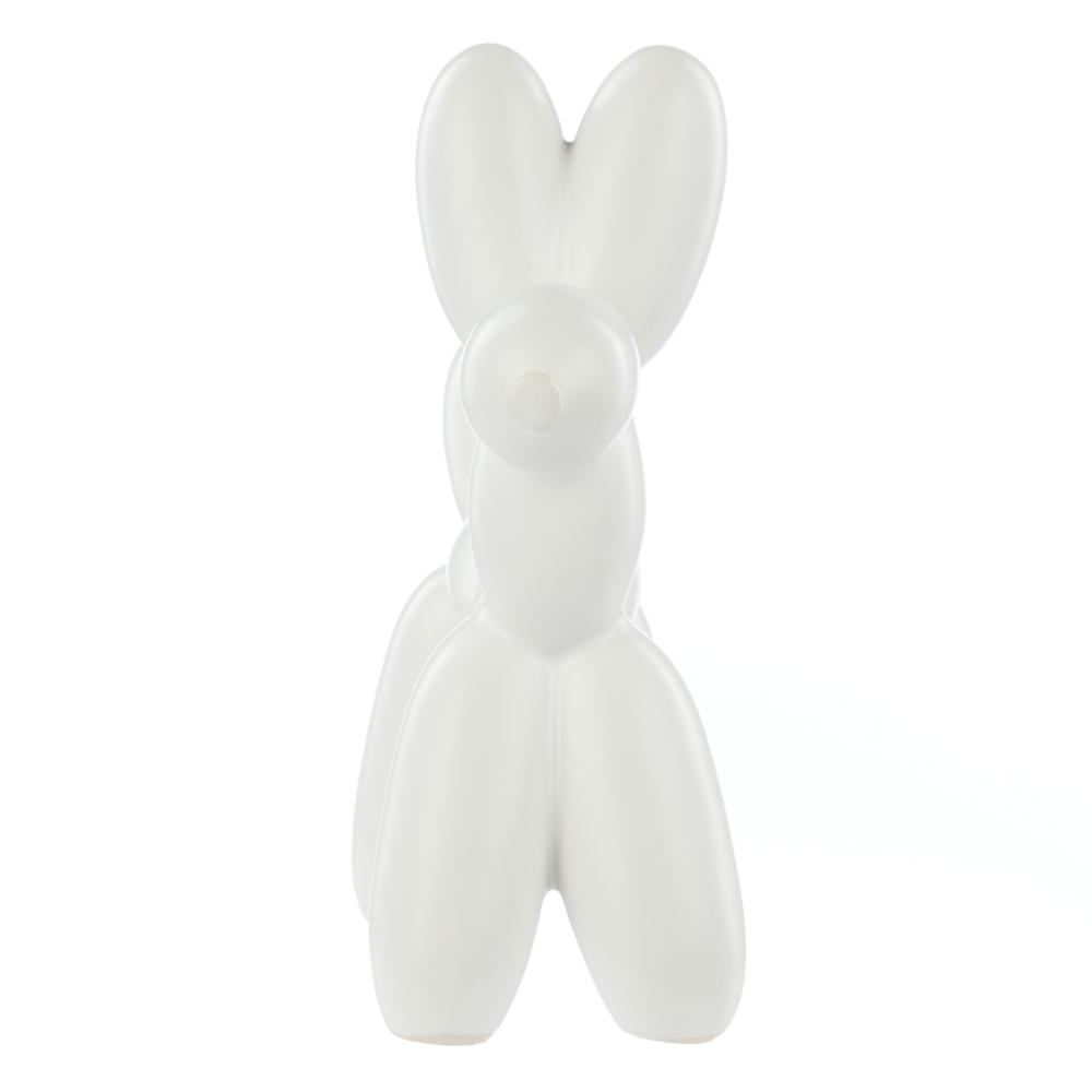 Emporium Bubbles Balloon Sculpture Tall Dog White at House