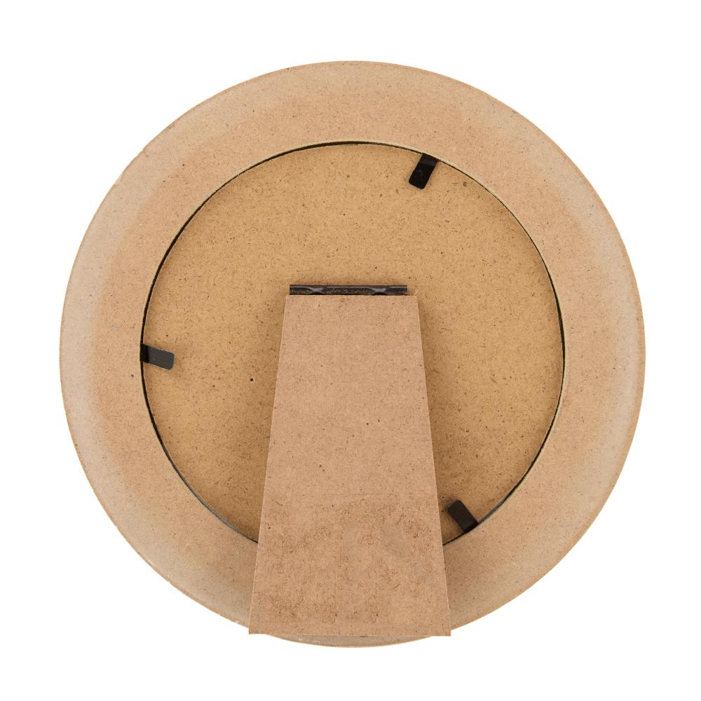 Back of the a photo frame -Emporium Bec Round Photo Frame in Green at House