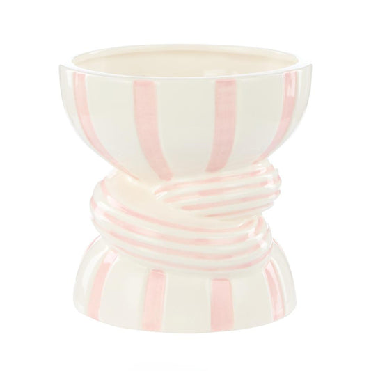 Emporium Lulu Collection Twist Stripe Vase in pink at House