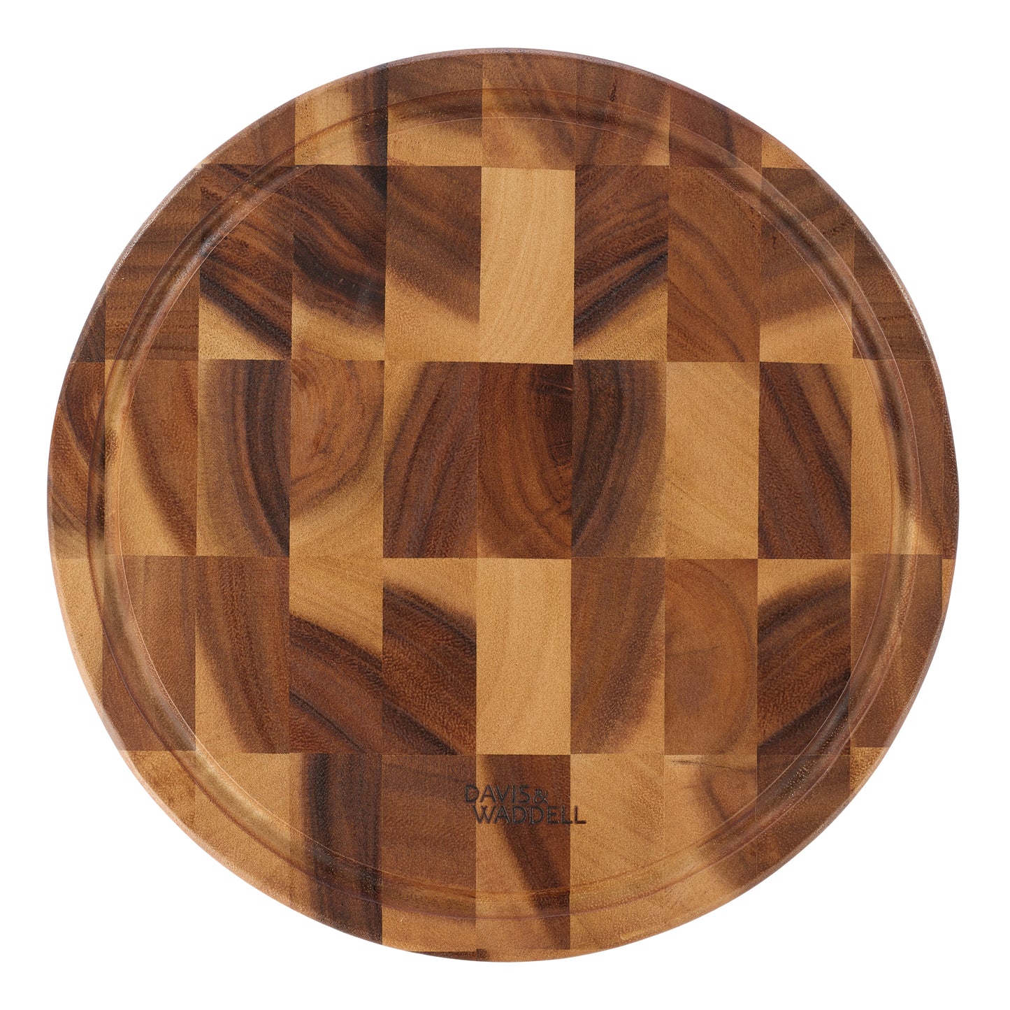 Davis & Waddell Round Acacia End Grain Cutting Board