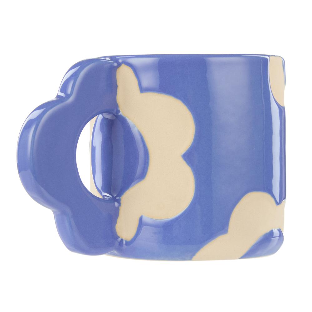 Emporium Posey 400ml Flower Mug in Blue at House