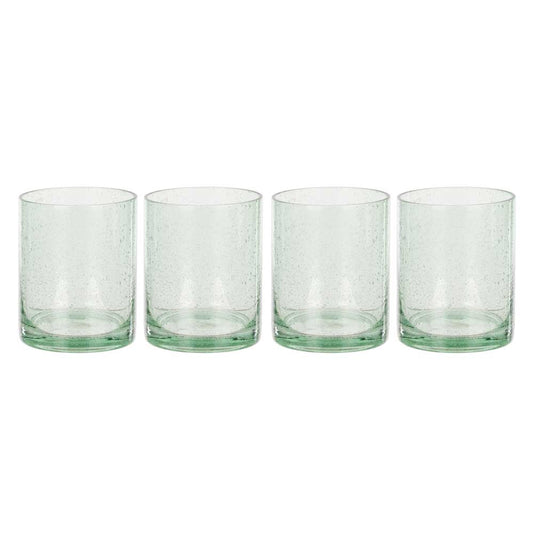 Davis & Waddell Saltara Set of 4 Bubble Glass Tumblers 350ml