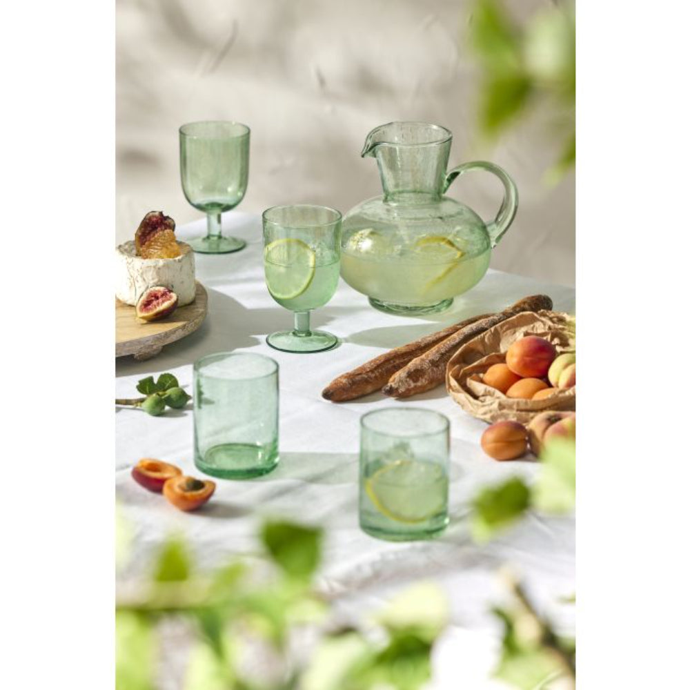 Davis & Waddell Saltara Set Of 4 Bubble Glass Goblets 330ml