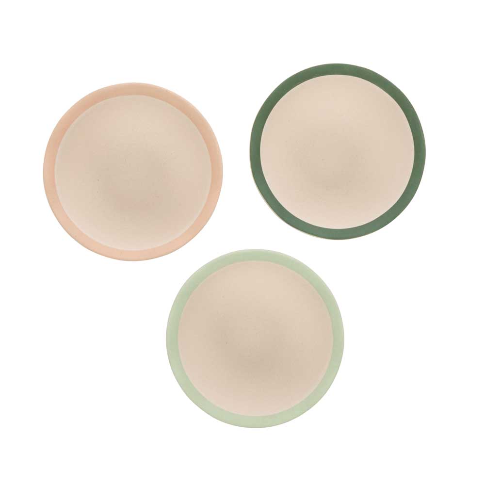 Davis & Waddell Saltara Set of 3 Bamboo Condiment Bowls