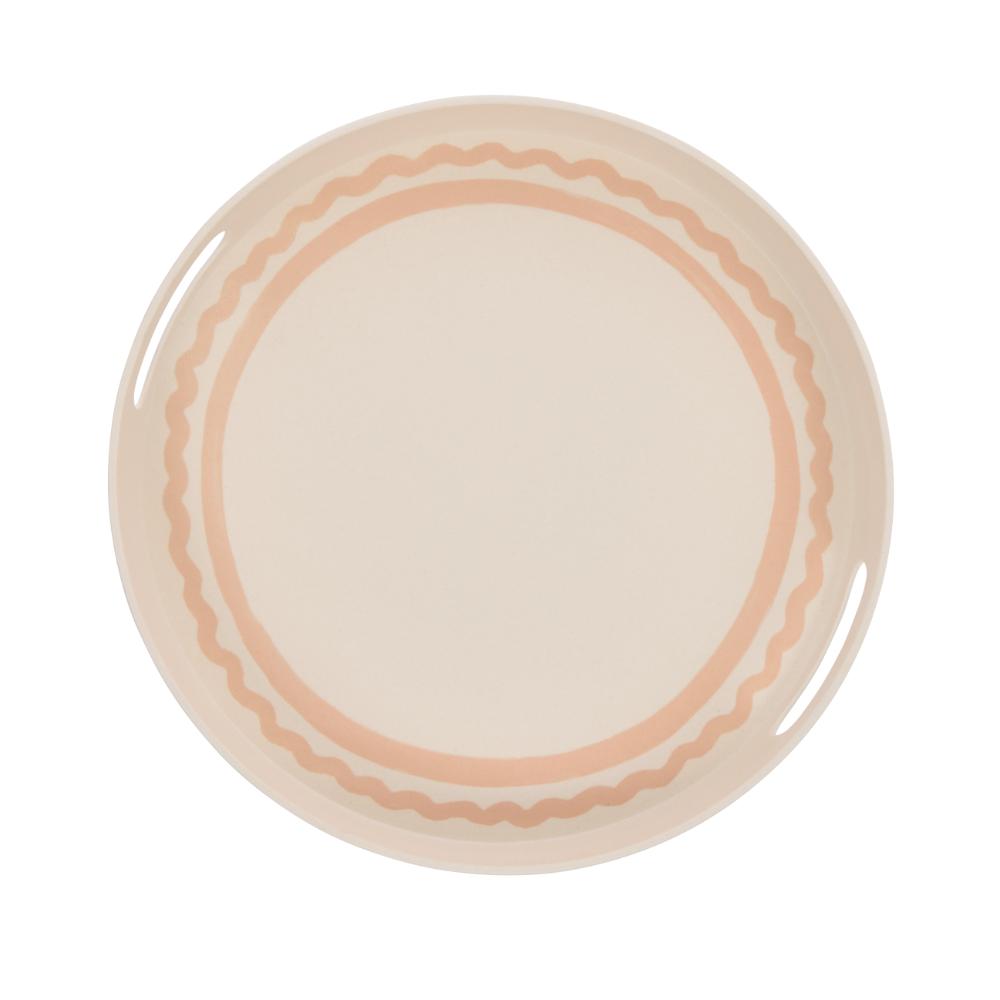 Davis & Waddell Saltara Bamboo Round Serving Tray