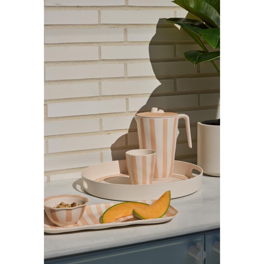 Davis & Waddell Saltara Bamboo Round Serving Tray