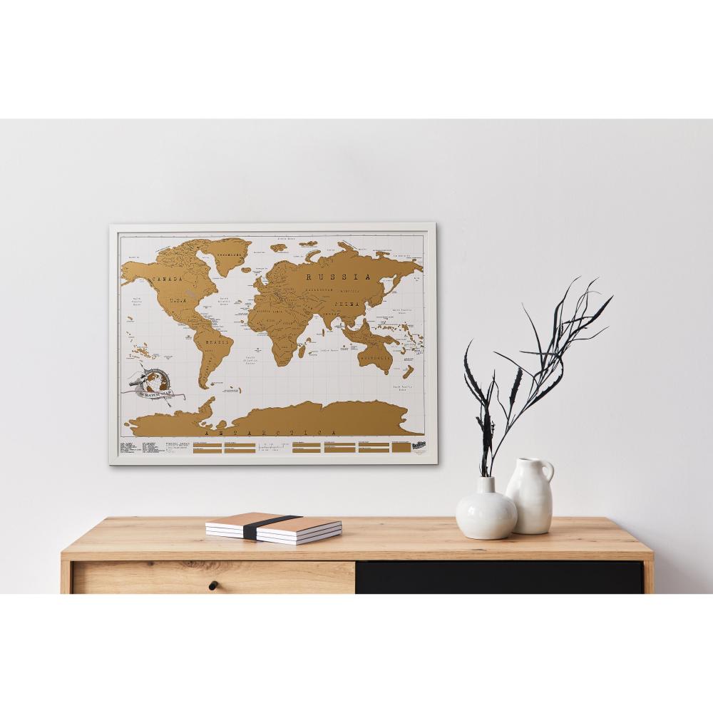 Luckies 12 Pieces Scratch Map