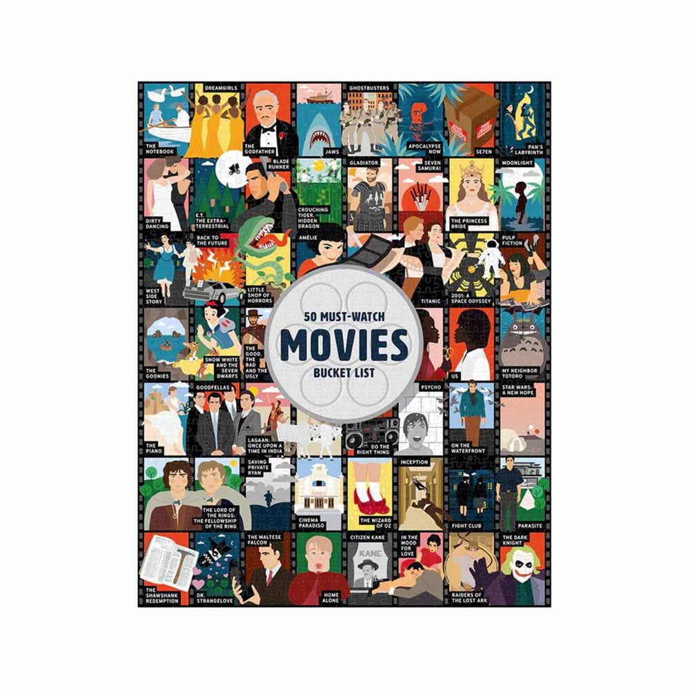 Ridleys Bucket List Puzzle:50 Must Watch Movies