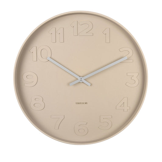 Karlsson Mr Brown Wall Clock Cream at House