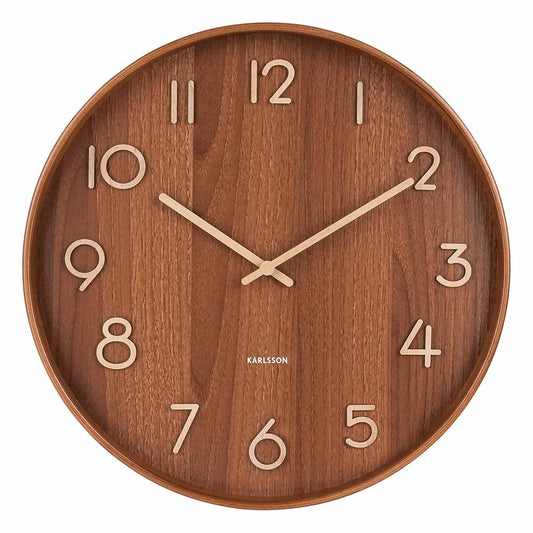Karlsson Basswood Wall Clock natural at House