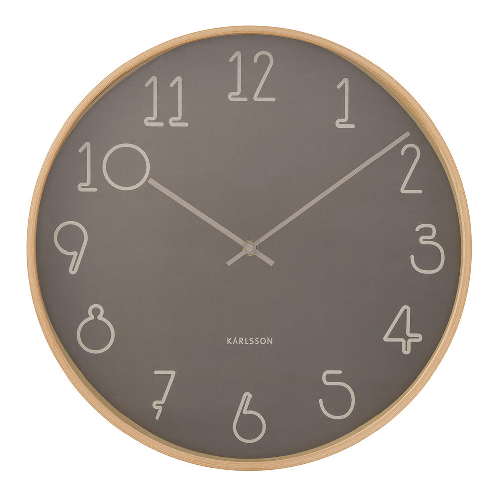 Karlsson Sencillo Wall Clock 40cm dark Grey at House