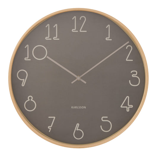 Karlsson Sencillo Wall Clock 40cm dark Grey at House