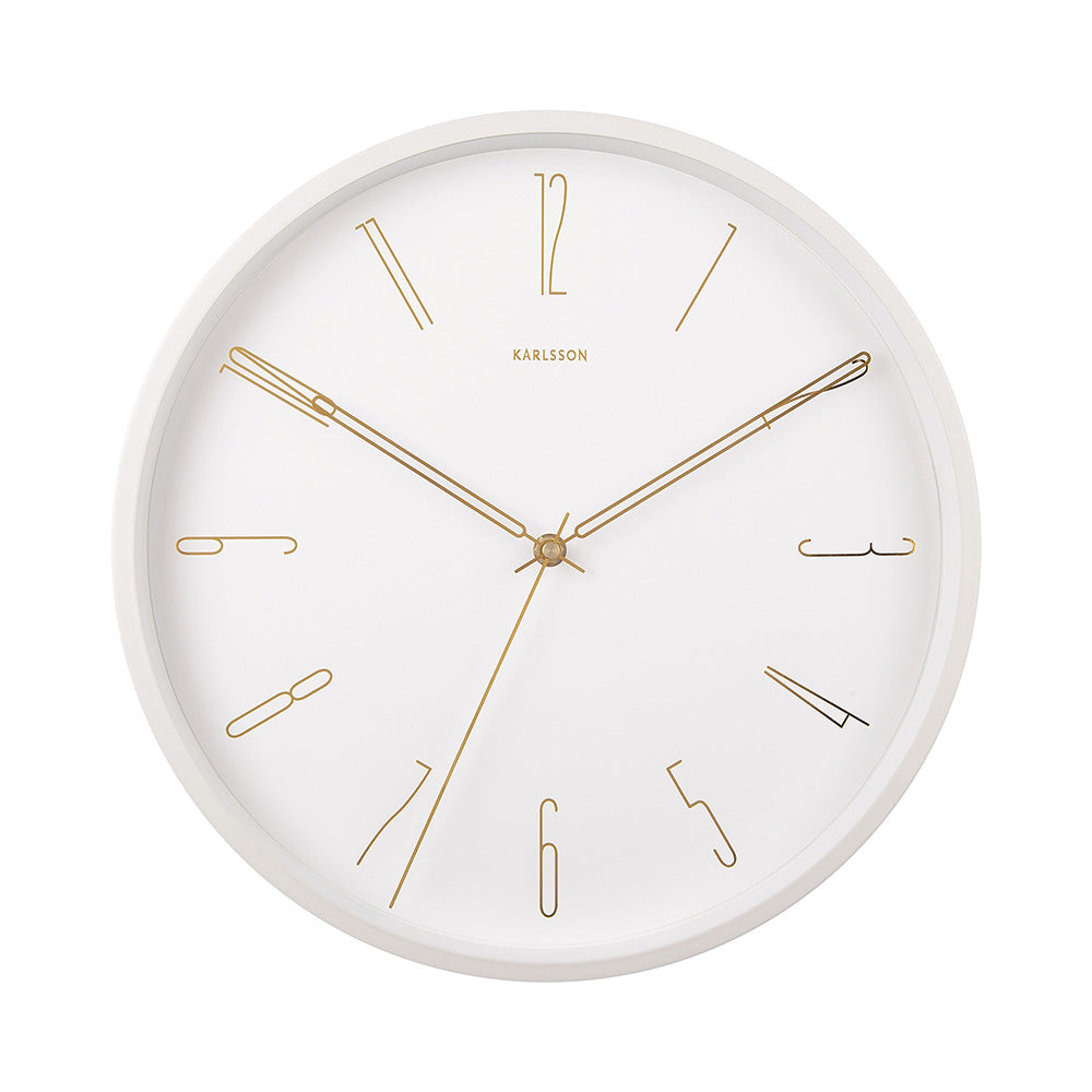 Karlsson Belle Numbers Wall Clock White at House