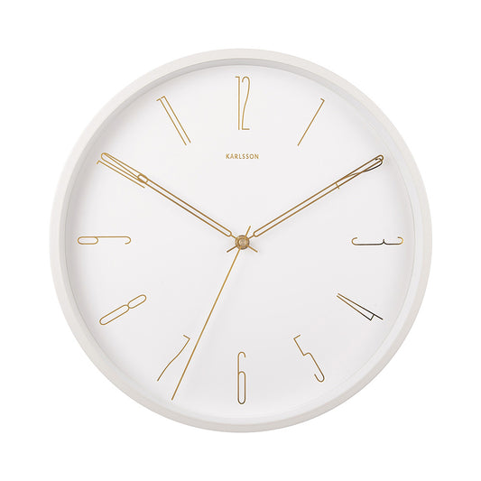 Karlsson Belle Numbers Wall Clock White at House