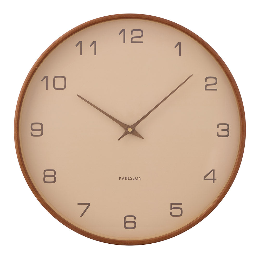 Karlsson Acento Wall Clock 40cm Sand brown at House