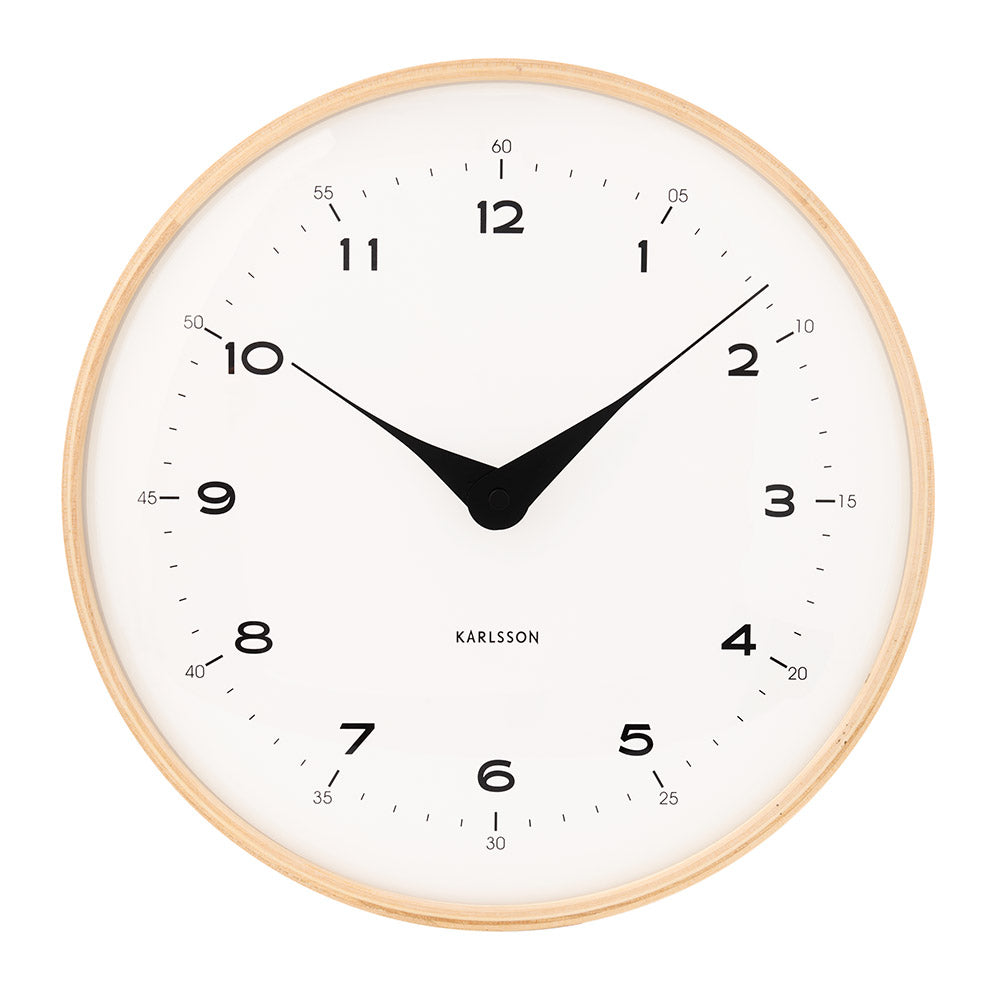Karlsson Oasado Dome Wall Clock 30cm White at House