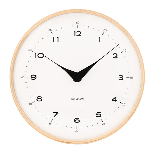 Karlsson Oasado Dome Wall Clock 30cm White at House