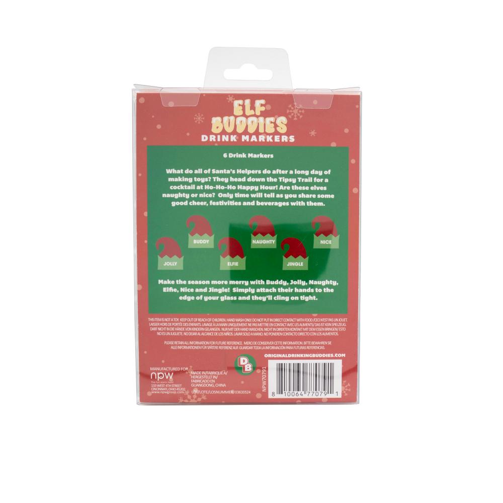 NPW Elf Buddies Set of 4 Drink Markers