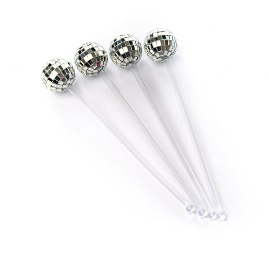 NPW Disco Set of 4 Drink Stirrers